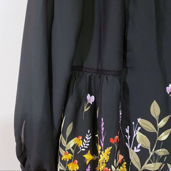 Old Navy Floral Print Georgette Swing Dress - Picture 6 of 7